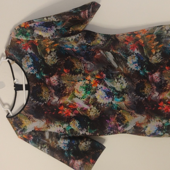 Margaret O'Leary Multicolor Floral Midi Dress Women's Large - Picture 5 of 6